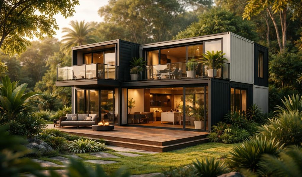 maison-conteneurs-vegetation-baies-vitreess