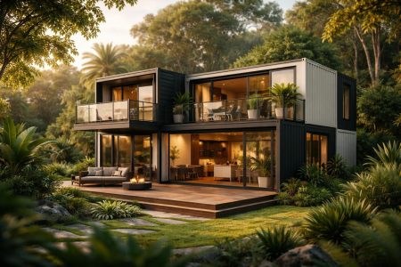 maison-conteneurs-vegetation-baies-vitreess