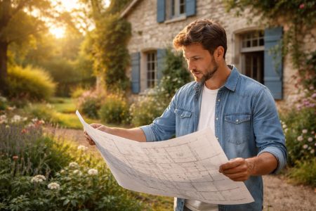 personne-plans-maison-pierre-jardin