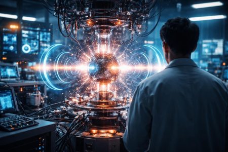 scientifique-laboratoire-appareil-lumieres-futuriste