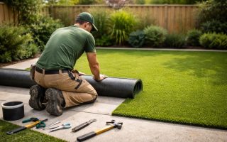 jardinier-gazon-synthetique-terrasse-beton