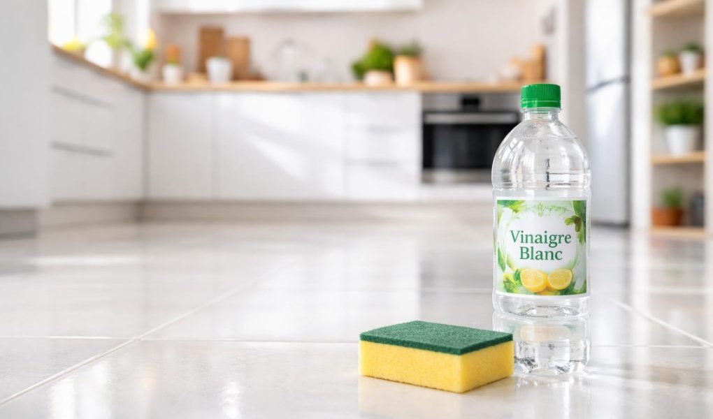 cuisine-moderne-vinaigre-eponge-carrelage