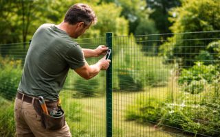 personne-jardinage-cloture-plantes-arbres
