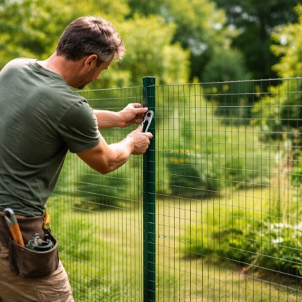 personne-jardinage-cloture-plantes-arbres