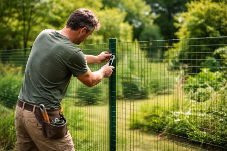 personne-jardinage-cloture-plantes-arbres